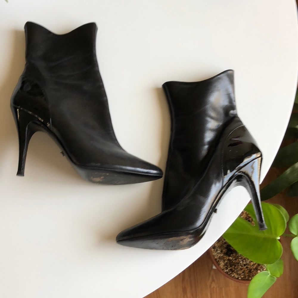 Jerome C. Rousseau VINTAGE Leather Stiletto Bootie - Picture 4 of 12